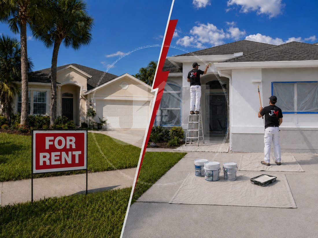 From vacant to refreshed: J&M crew repainting a Florida home